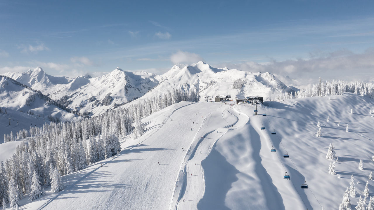 Afbeelding voorHet skigebied in Saalbach lijkt wel oneindig