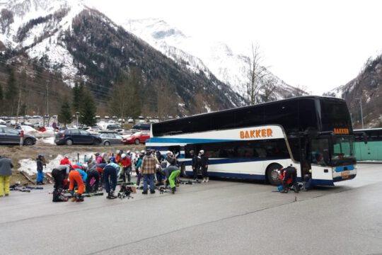 ski bus wintersport singlereis