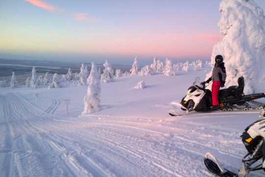 Singlereis Lapland Sneeuwscooter noorderlicht