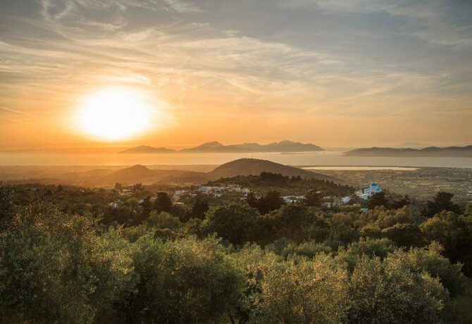 Afbeelding voor Bewonder de prachtige zonsondergang in Zia