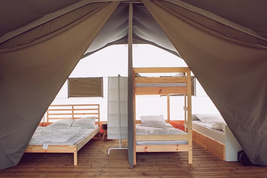 Luxe safaritent bedden