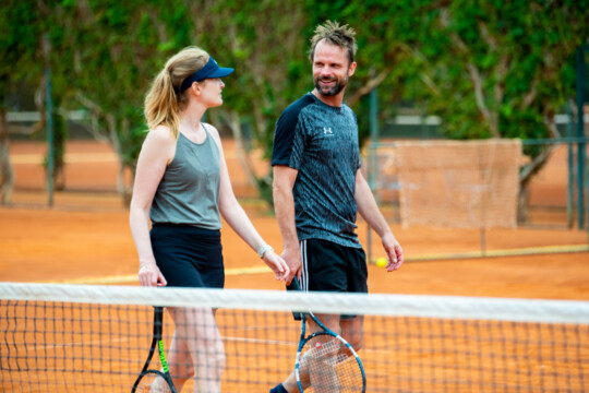 Laura Jacobs Photo tennis reis samen