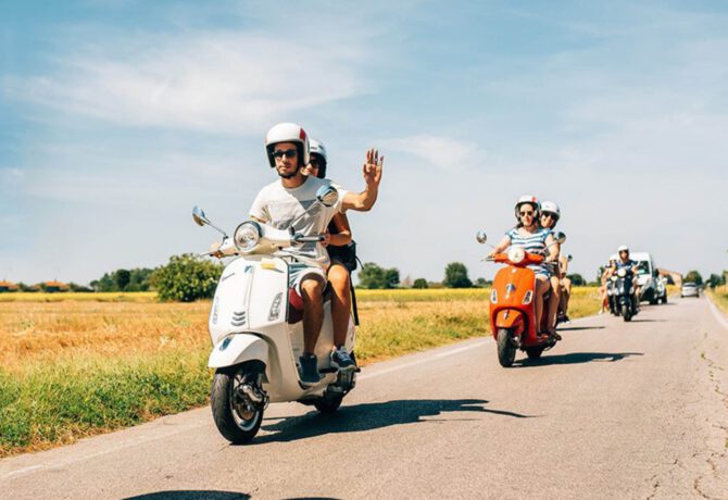 vespa single reizen italie