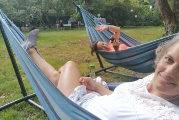 chillen tijdens groepsreis