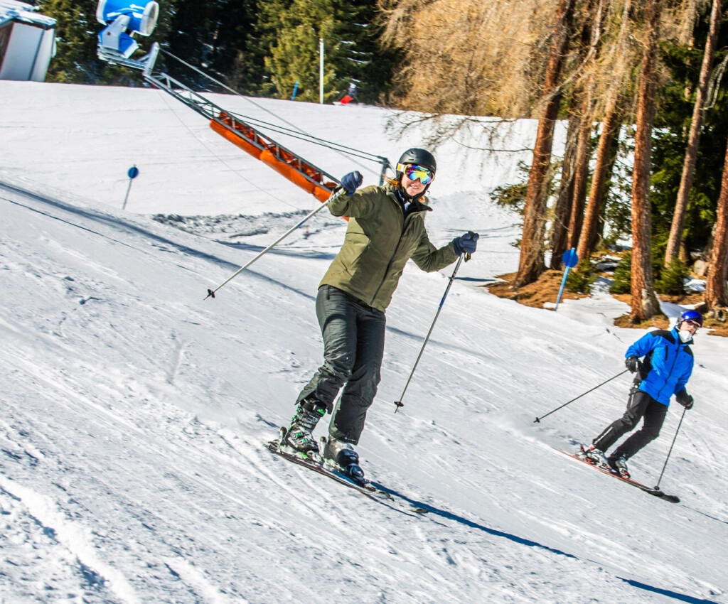 wintersport single skien