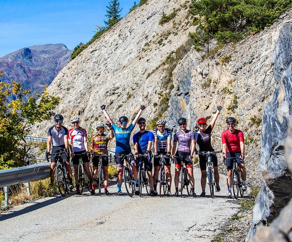 Hike & Bike Alpe d'Huez groepsfoto