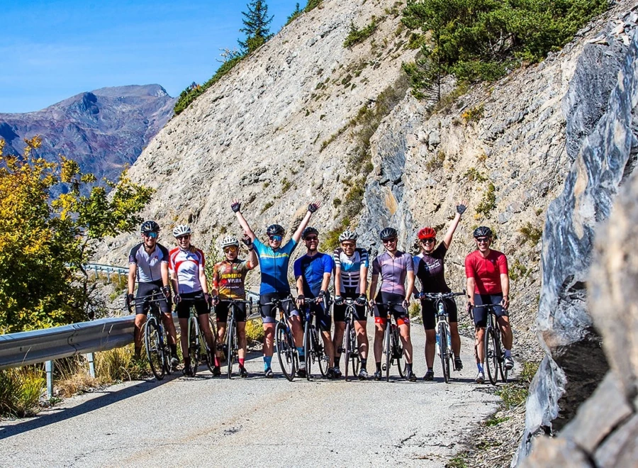 Hike & Bike Alpe d'Huez groepsfoto