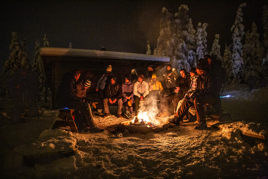 kampvuur Lapland singlereizen