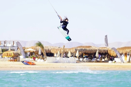 El Gouna staat bekend als kitesurf paradijs. kiten singlereis el gouna